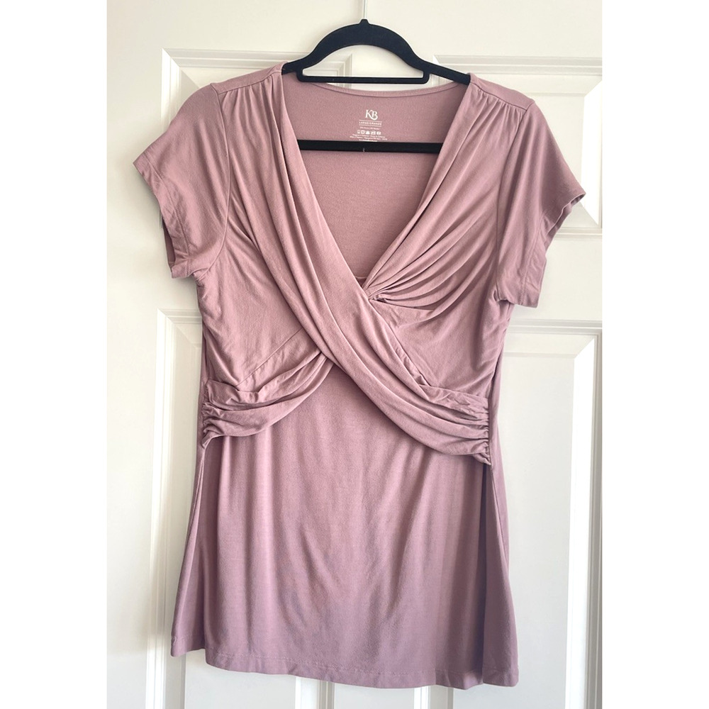 Kindred Bravely Womens Sz Large Davy Nursing Maternity Sleep Pajama Lounge Top